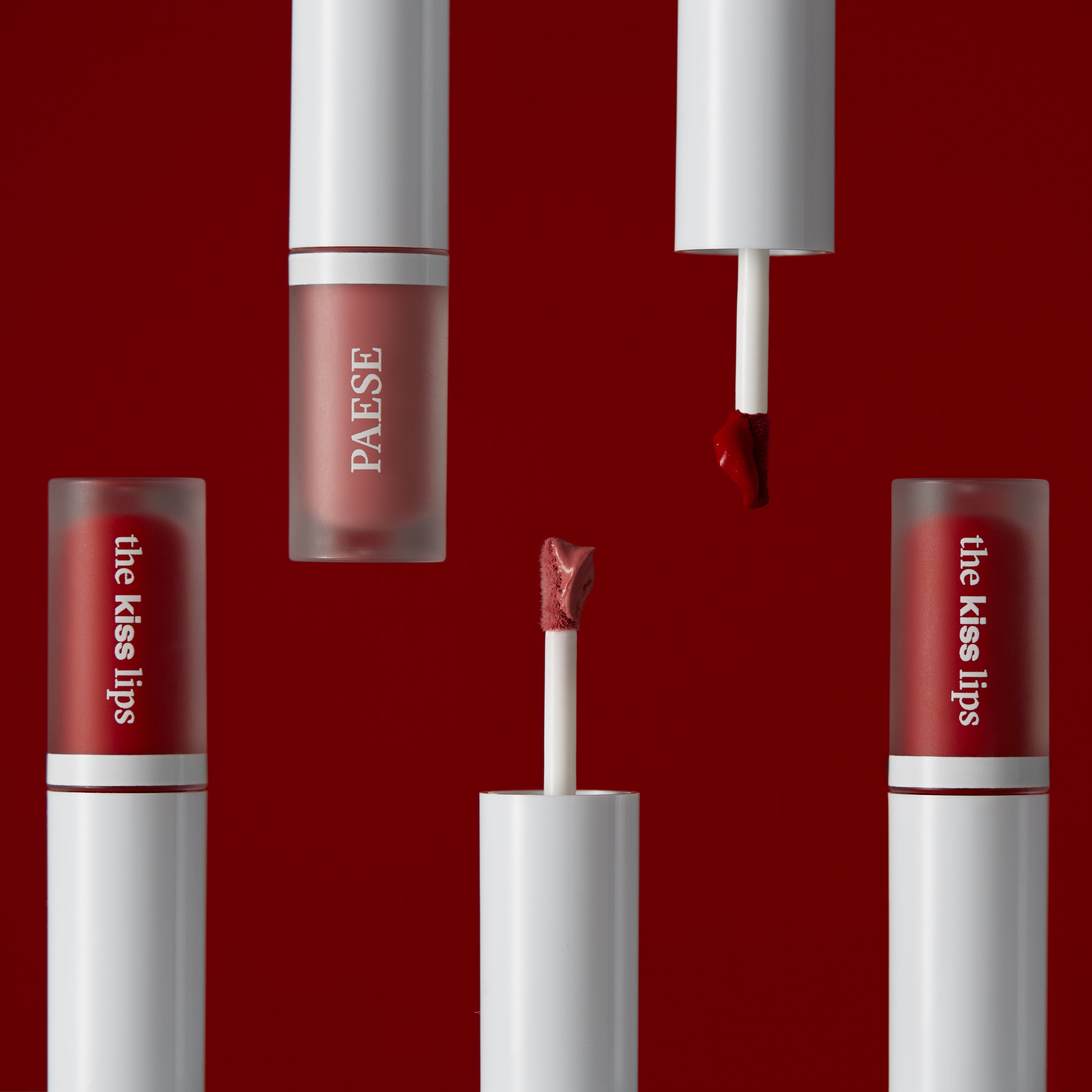 The Kiss Lips Liquid Lipstick, 3.4ml, 05 Raspberry Red