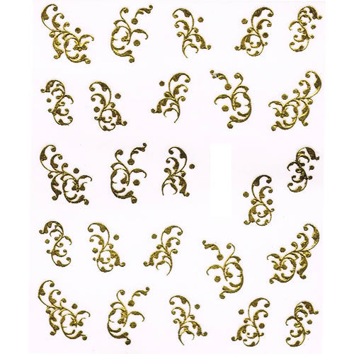 2D Nail Art One Stroke Sticker 25061