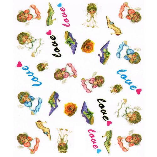 2D Nail Art One Stroke Sticker 25160