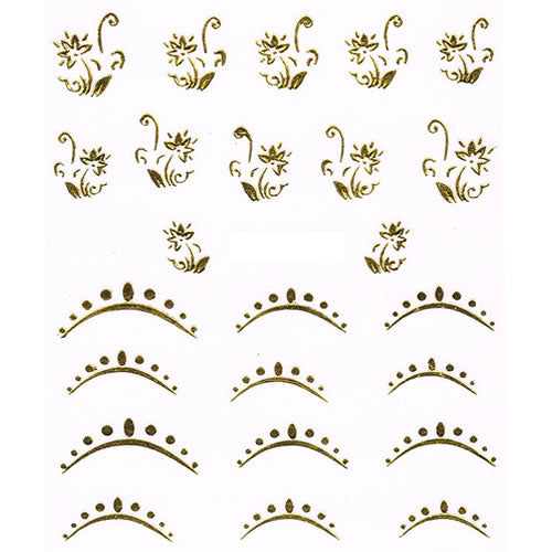 2D Nail Art One Stroke Sticker 25181