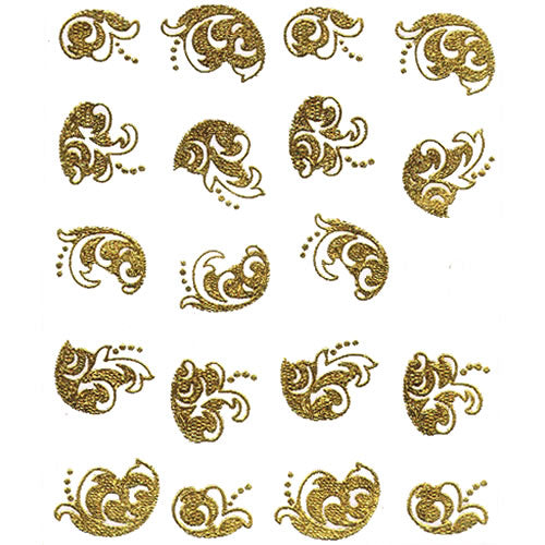2D Nail Art One Stroke Sticker 25295
