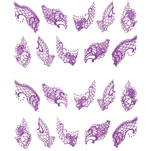 2D Nail Art One Stroke Sticker 25344