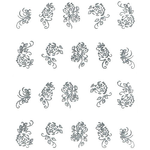 2D Nail Art One Stroke Sticker 25352