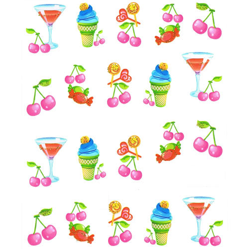 2D Nail Art One Stroke Sticker 25427