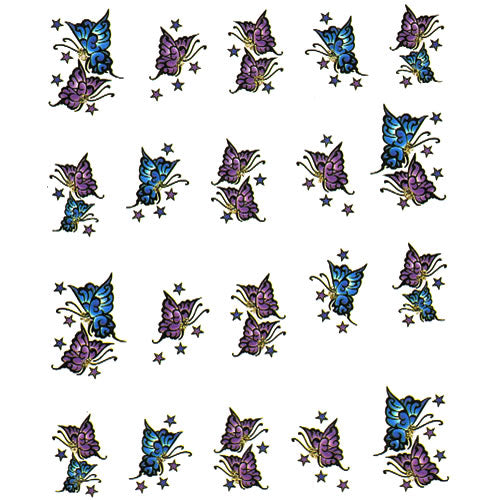 2D Nail Art One Stroke Sticker 25514