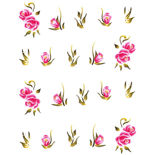 2D Nail Art One Stroke Sticker 25515