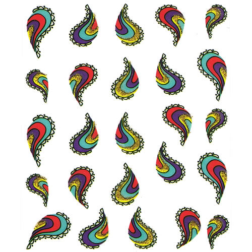 2D Nail Art One Stroke Sticker 25534