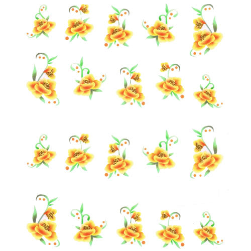 2D Nail Art One Stroke Sticker 25563