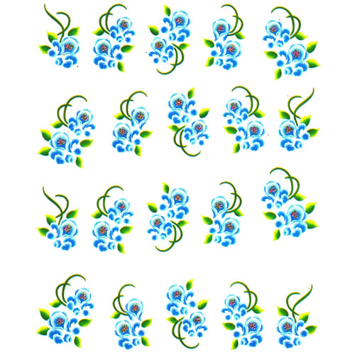 2D Nail Art One Stroke Sticker 25634