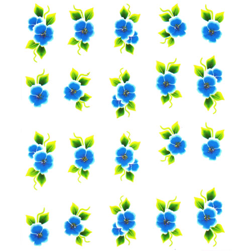 2D Nail Art One Stroke Sticker 25669