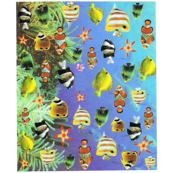 2D Nail Art One Stroke Sticker 25696