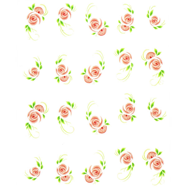 2D Nail Art One Stroke Sticker 25702