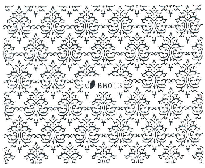 3D Metallic Sticker, Silber 23220