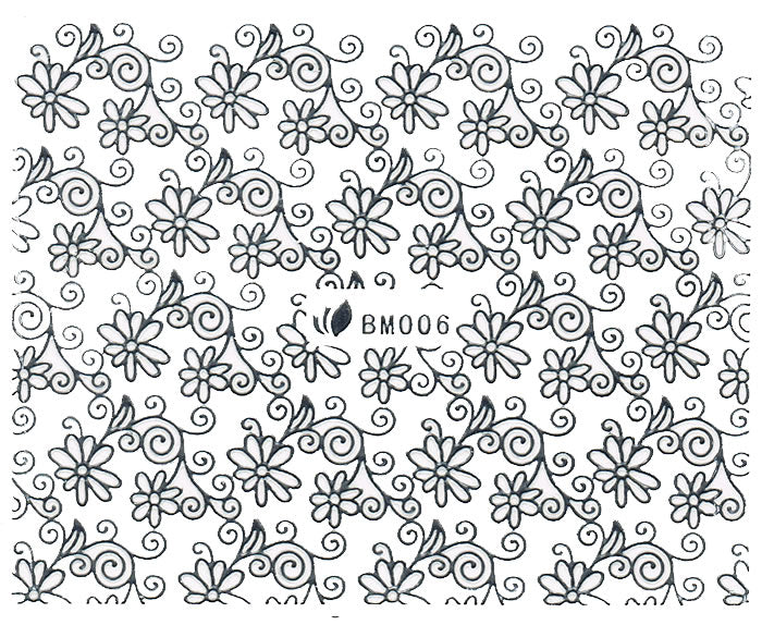 3D Metallic Sticker, Silber 23224