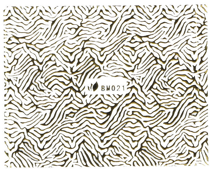 3D Metallic Sticker, Gold 23233