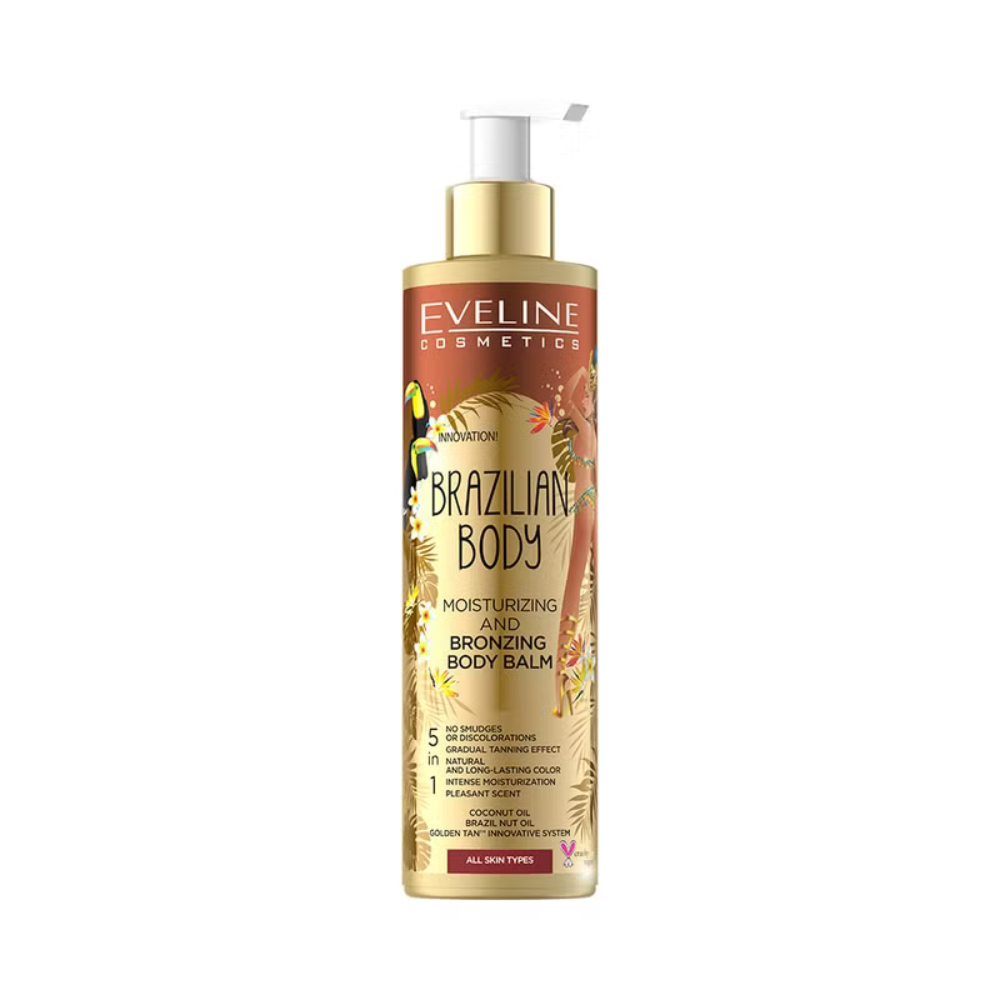 EVELINE BRAZILIAN BODY feuchtigkeitsspendende Körperlotion mit Bräunungseffekt, 200 ml.