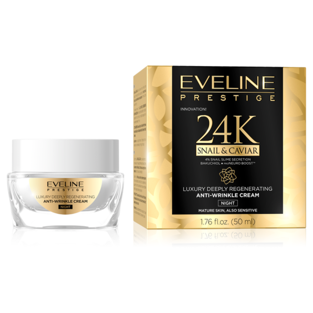 24K SNAIL & CAVIAR regenerierende Anti-Falten Nachtcreme, 50 ml