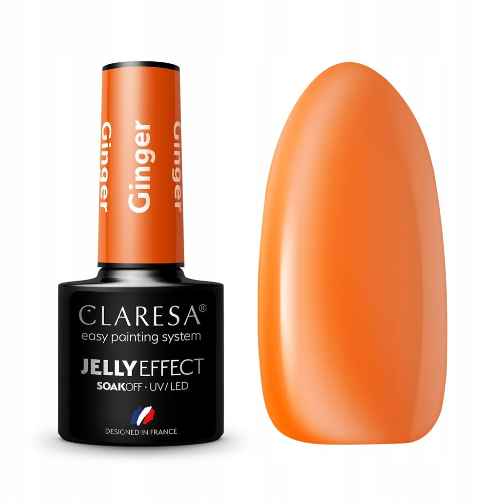 CLARESA SoakOFF UV/LED Gel JELLY EFFECT - Ginger, 5 ml