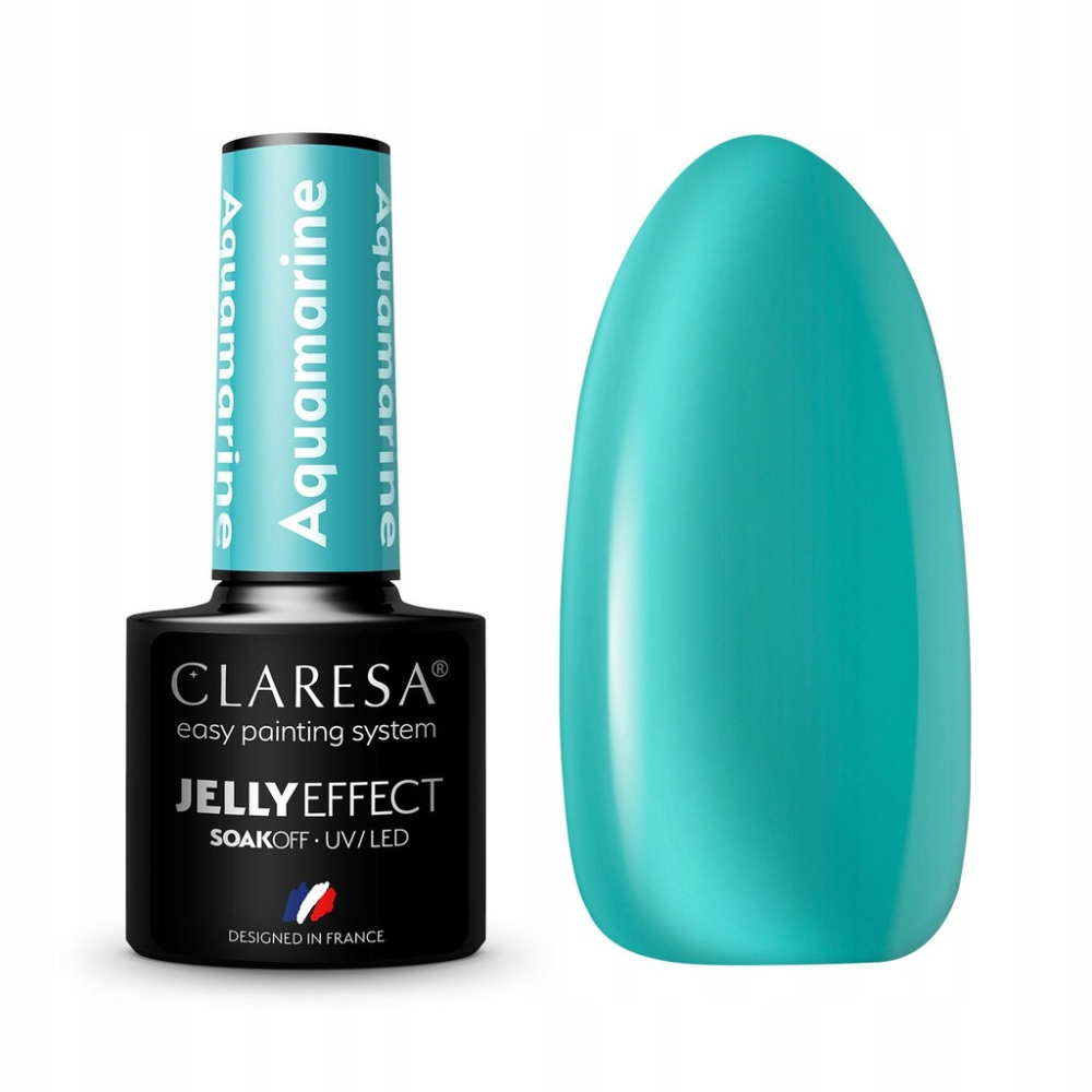 CLARESA SoakOFF UV/LED Gel JELLY EFFECT - Aquamarine, 5 ml