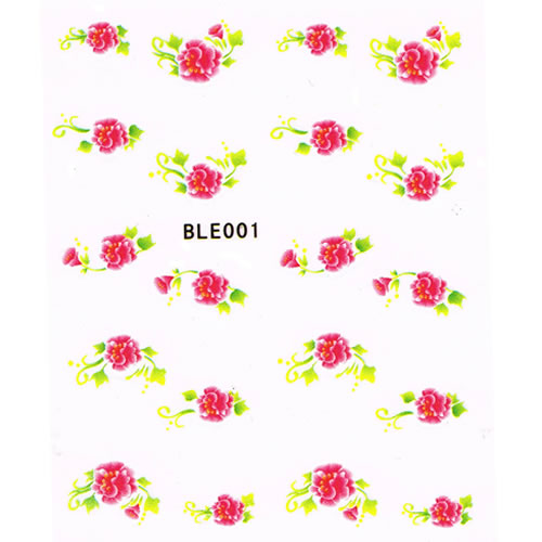 2D Nail Art One Stroke Sticker BLE001