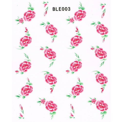 2D Nail Art One Stroke Sticker BLE003