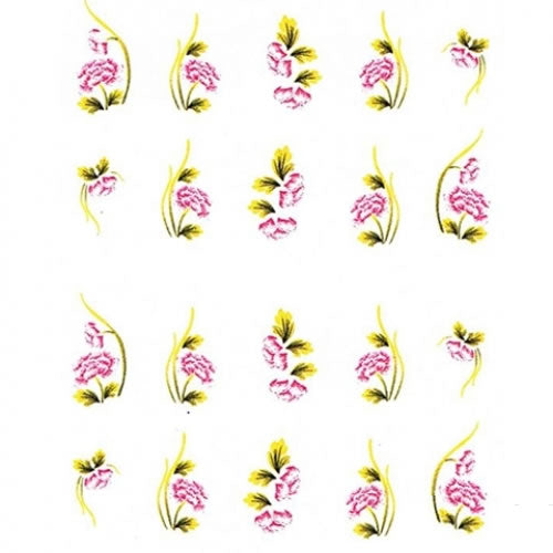 2D Nail Art One Stroke Sticker BLE044