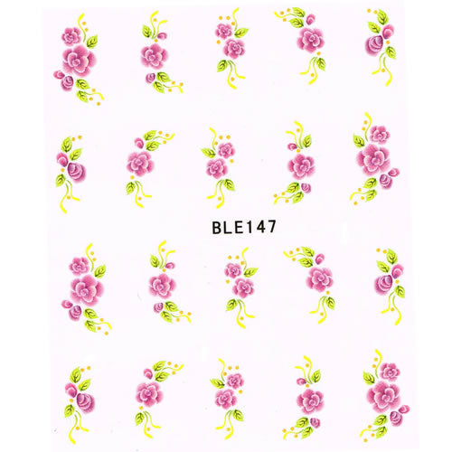 2D Nail Art One Stroke Sticker BLE147