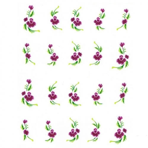 2D Nail Art One Stroke Sticker BLE152