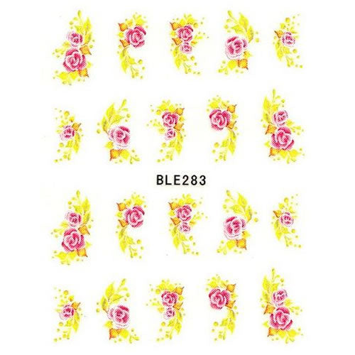 2D Nail Art One Stroke Sticker BLE283