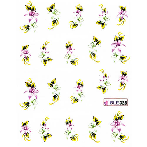 2D Nail Art One Stroke Sticker BLE328