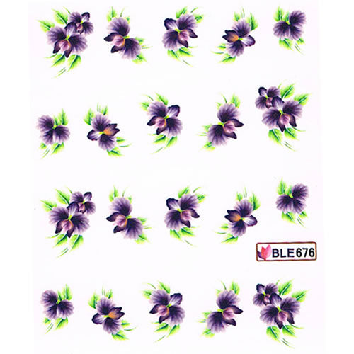 2D Nail Art One Stroke Sticker BLE676