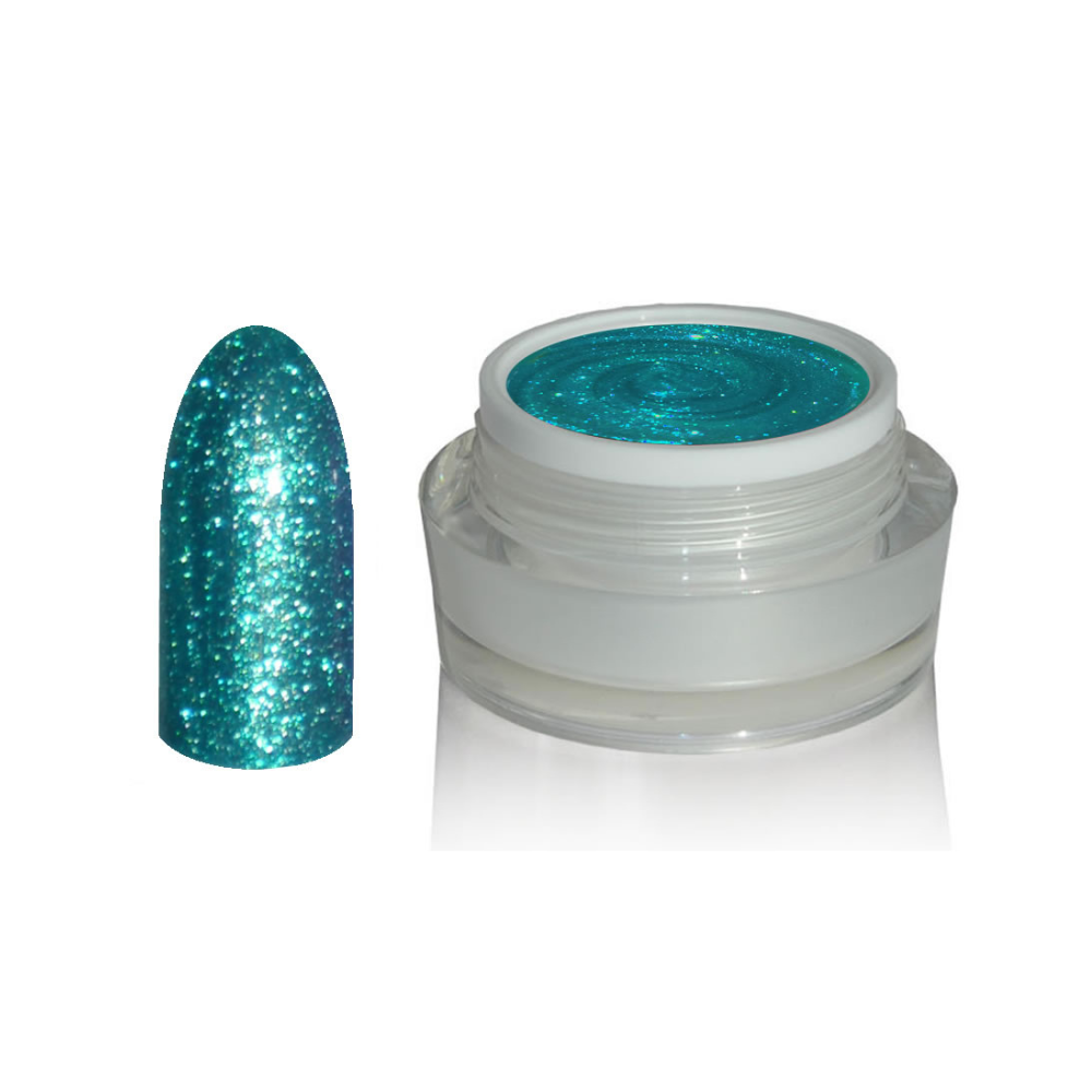 UV Gel - 1308 Chrome Glow Gel Teal, 5 ml