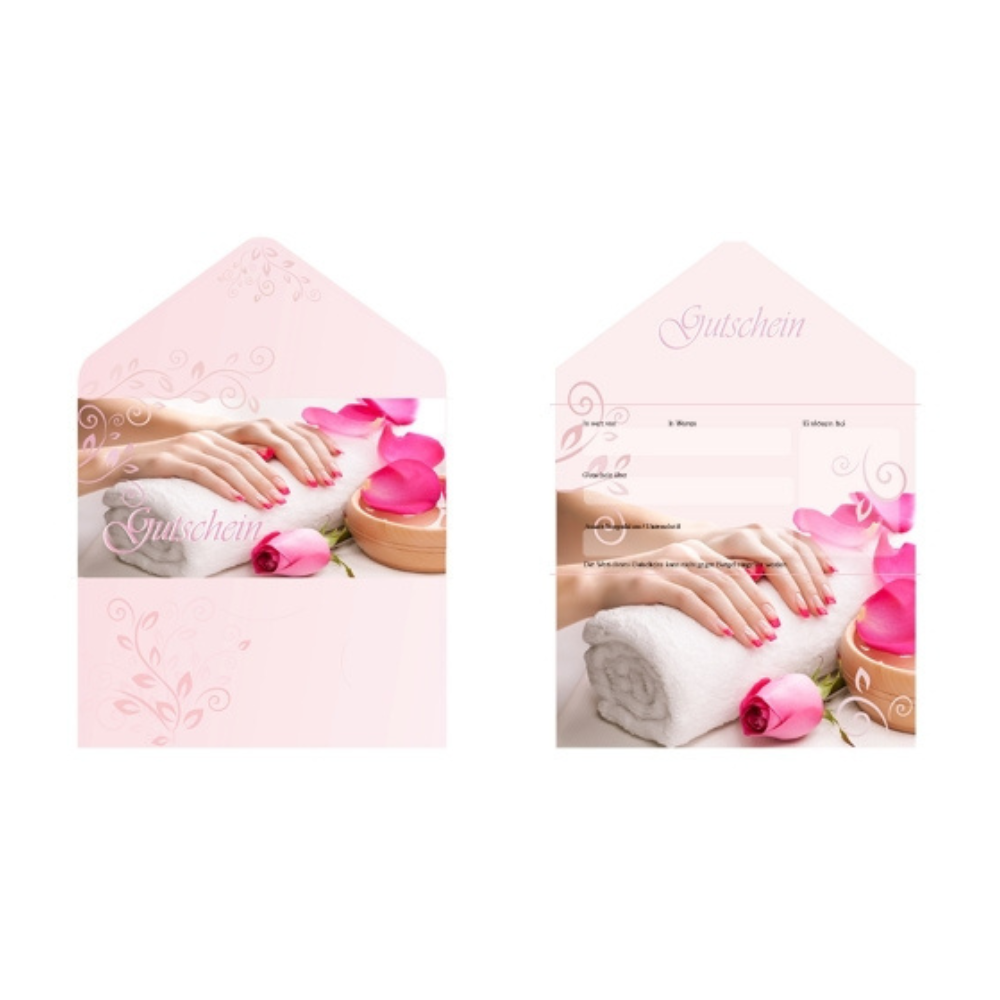 10 x Geschenk Gutschein Karte 195 x 276mm