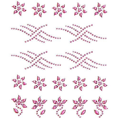 Strasssteine Nail Sticker, Pink 32066