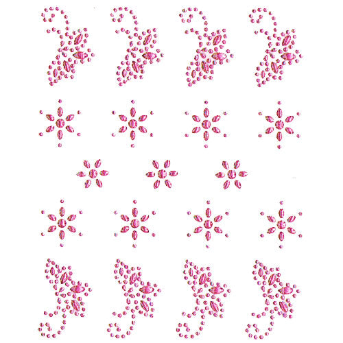 Strasssteine Nail Sticker, Pink 32069
