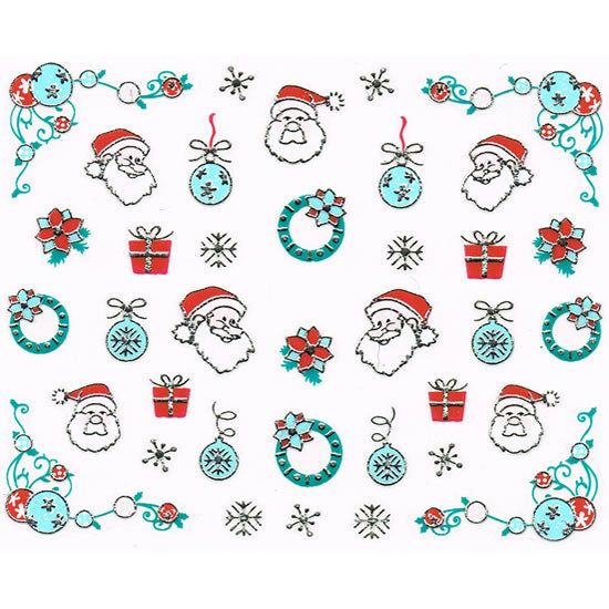 Nail Art Decor Sticker, Weinachten 32259