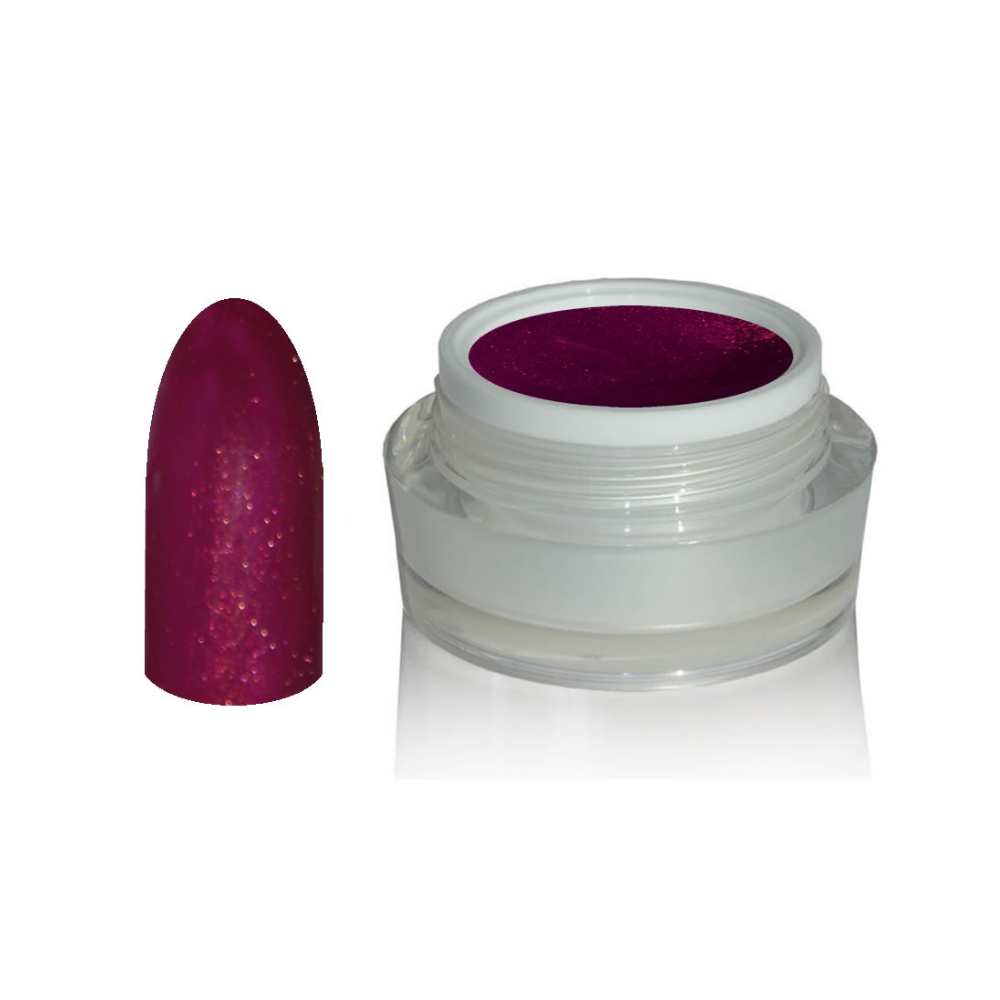 UV Gel - 1012 Glitter Gel Bordeauxviolett, 5 ml