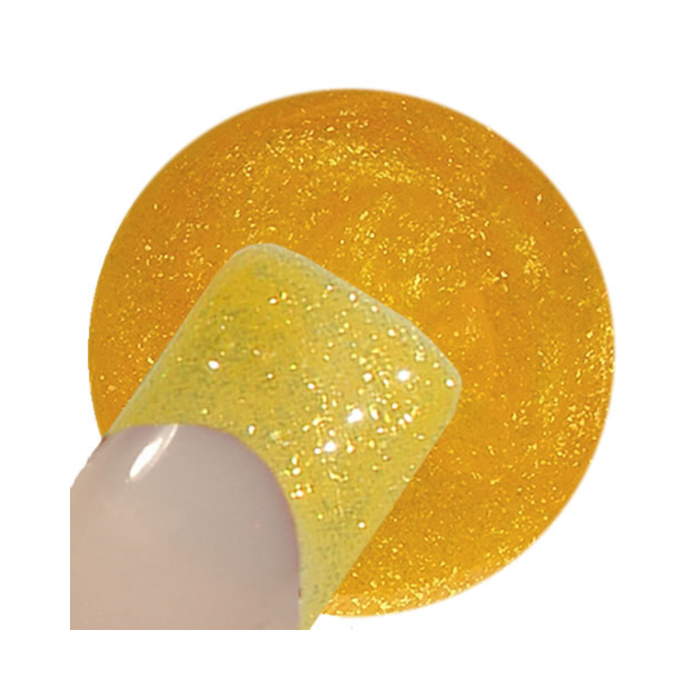 UV Gel - 909 Glitter Gel Sunflower, 5 ml