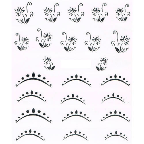 2D Nail Art One Stroke Sticker 25052