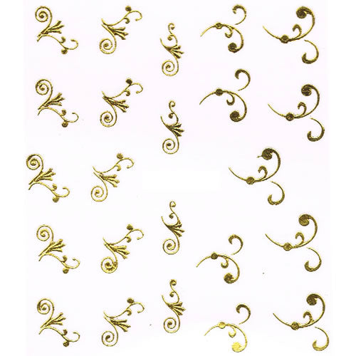 2D Nail Art One Stroke Sticker 25064