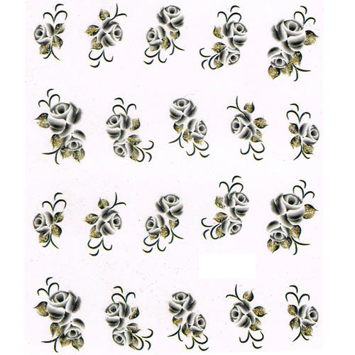 2D Nail Art One Stroke Sticker 25066