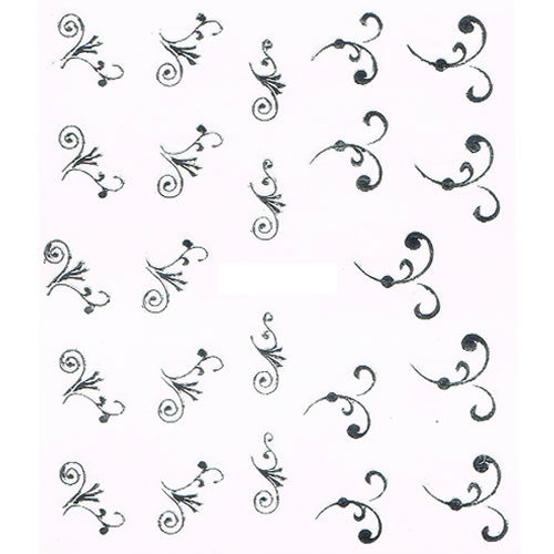 2D Nail Art One Stroke Sticker 25070