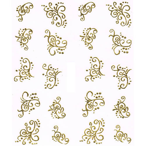 2D Nail Art One Stroke Sticker 25071