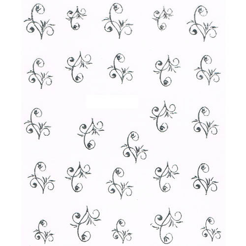 2D Nail Art One Stroke Sticker 25073