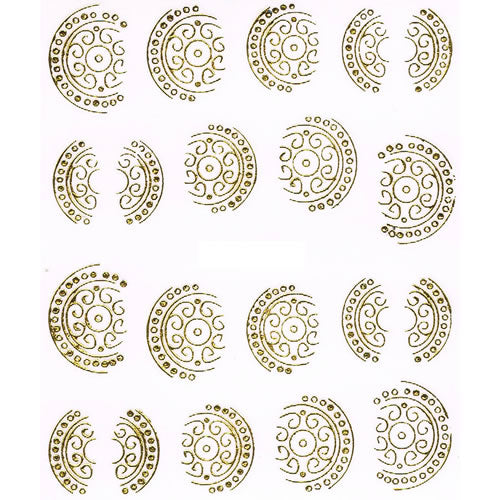 2D Nail Art One Stroke Sticker 25076