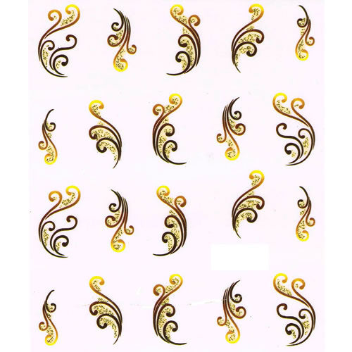 2D Nail Art One Stroke Sticker 25078