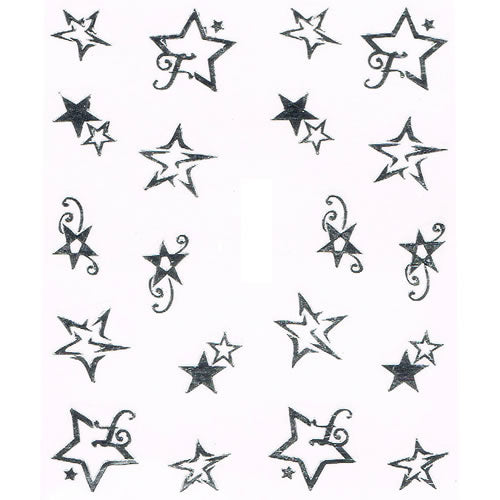 2D Nail Art One Stroke Sticker 25115