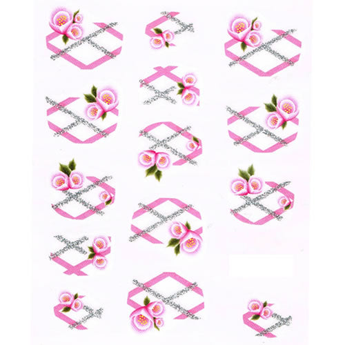 2D Nail Art One Stroke Sticker 25118