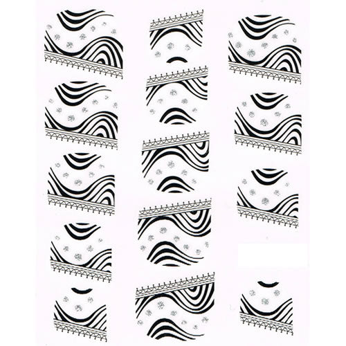 2D Nail Art One Stroke Sticker 25119