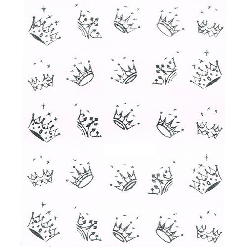 2D Nail Art One Stroke Sticker 25122